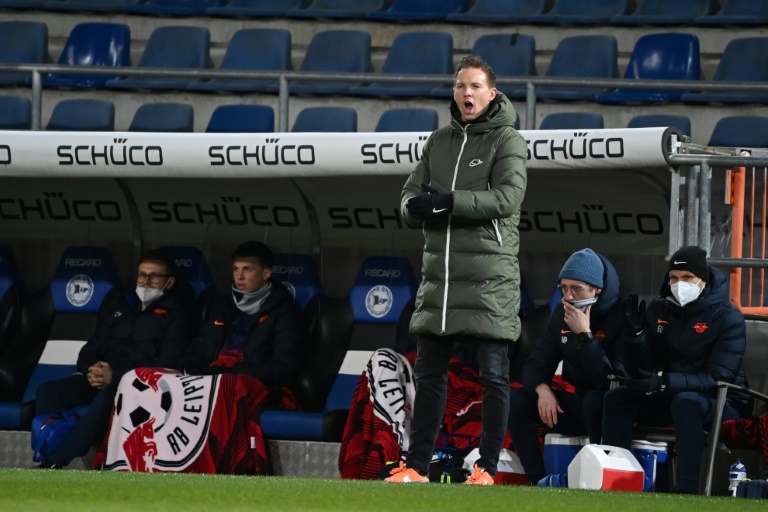 Julian Nagelsmann's RB Leipzig will aim to cut Bayern Munich's lead at the top to a single point Julian Nagelsmann's RB Leipzig will aim to cut Bayern Munich's lead at the top to a single point