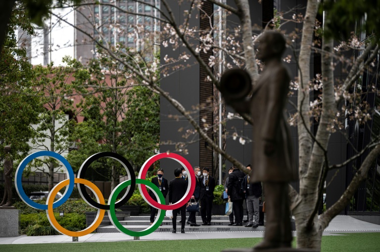 The Olympic Rings on display in Tokyo. North Korea announced Tuesday that its athletes will not take part in the delayed Games later this year. The Olympic Rings on display in Tokyo. North Korea announced Tuesday that its athletes will not take part in the delayed Games later this year.