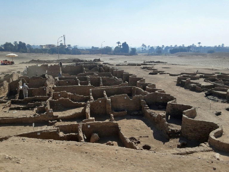 The excavation team say the ancient city uncovered near Luxor is the The excavation team say the ancient city uncovered near Luxor is the