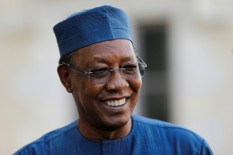 Key figure: Deby at a Sahel summit in the French city of Pau in January last year Key figure: Deby at a Sahel summit in the French city of Pau in January last year