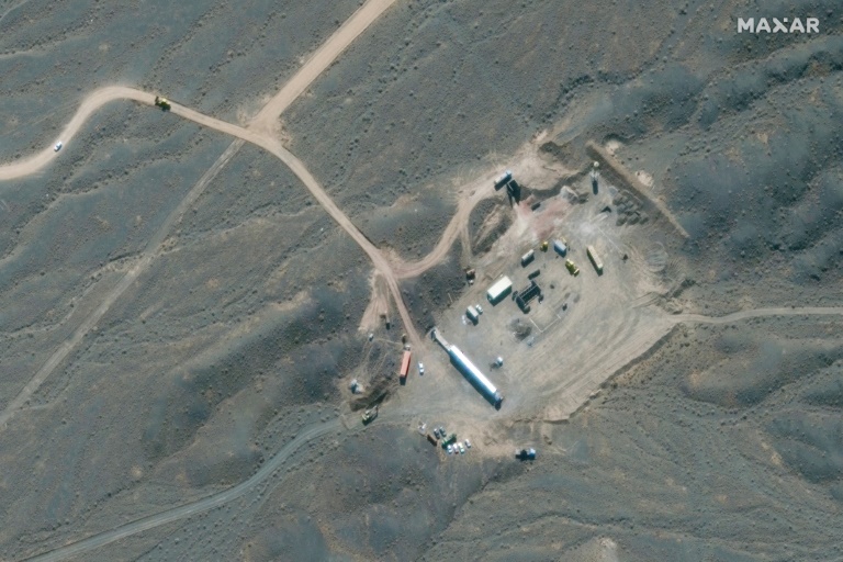This file handout satellite image provided by Maxar Technologies on Jan 28, 2020, shows an overview of Iran's Natanz nuclear facility, south of the capital Tehran. This file handout satellite image provided by Maxar Technologies on Jan 28, 2020, shows an overview of Iran's Natanz nuclear facility, south of the capital Tehran.