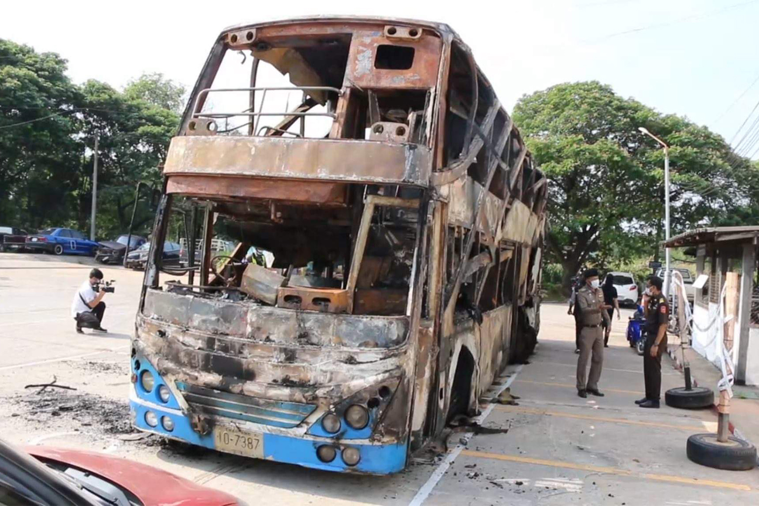 Driver of fatal-fire tour bus charged