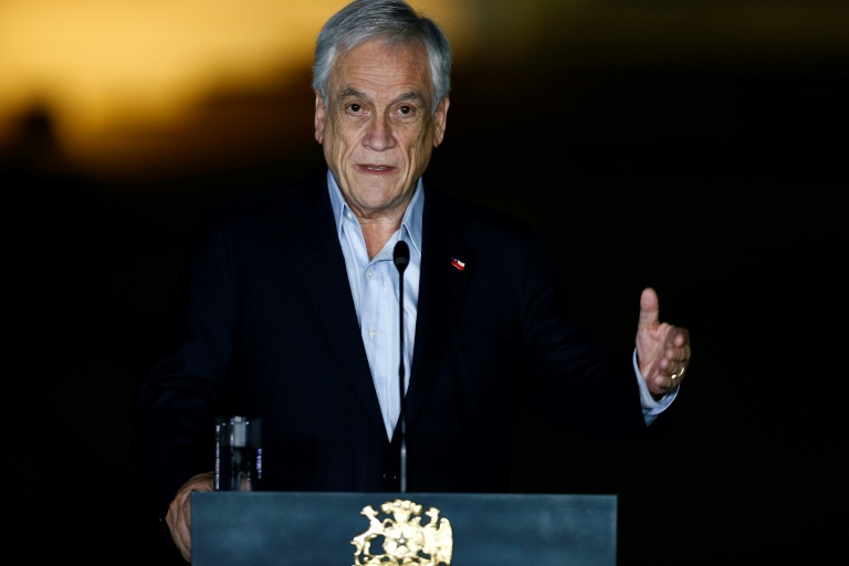 Chilean President Sebastian Pinera, seen in 2020, has encouraged countries to work together to legislate on Chilean President Sebastian Pinera, seen in 2020, has encouraged countries to work together to legislate on