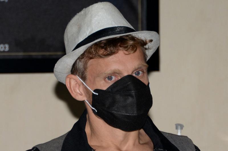 Christopher Kyle Martin of Canada is seen during a press conference by immigration authorities at the international airport near Denpasar before his flight out of Indonesia's resort island of Bali, after he was expelled for offering an orgasmic yoga class which was considered disrespectful for local traditions and values. (AFP photo) Christopher Kyle Martin of Canada is seen during a press conference by immigration authorities at the international airport near Denpasar before his flight out of Indonesia's resort island of Bali, after he was expelled for offering an orgasmic yoga class which was considered disrespectful for local traditions and values. (AFP photo)