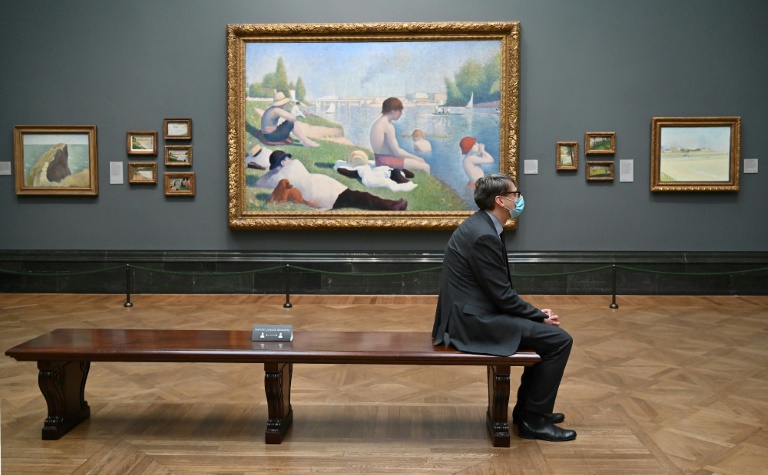 Museums, cinemas and sport venues joined pubs, cafes and restaurants in opening again across Britain. Museums, cinemas and sport venues joined pubs, cafes and restaurants in opening again across Britain.