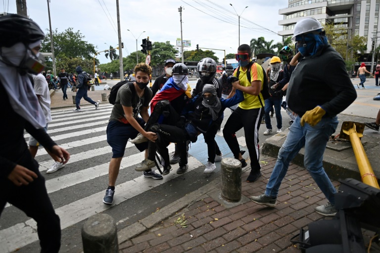 Some 2,000 people have been reported injured, and more than 100 people reported missing as a result of the unrest in Colombia. (AFP Photo) Some 2,000 people have been reported injured, and more than 100 people reported missing as a result of the unrest in Colombia. (AFP Photo)