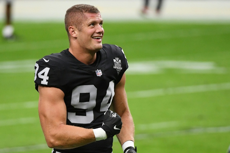Las Vegas Raiders defensive end Carl Nassib has become the first active NFL player to come out as openly gay. Las Vegas Raiders defensive end Carl Nassib has become the first active NFL player to come out as openly gay.