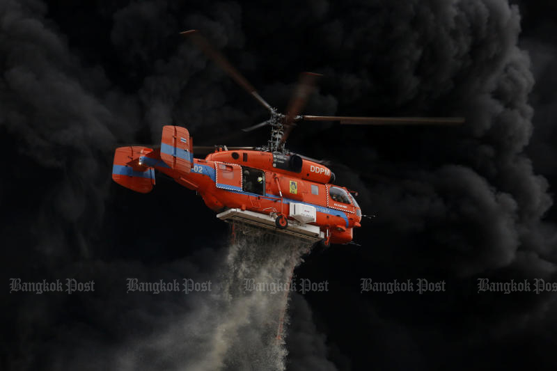 Air quality around fire-gutted factory being checked