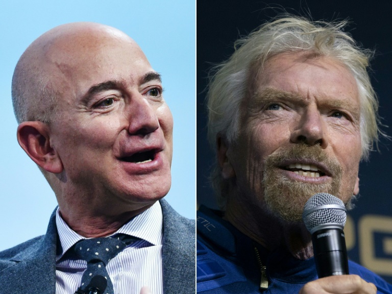 Jeff Bezos (à gauche) et Richard Branson (à droite) ont lancé Blue Origin et Virgin Galactic au début des années 2000, et maintenant les deux hommes sont sur le point de décoller, à quelques jours d'intervalle.