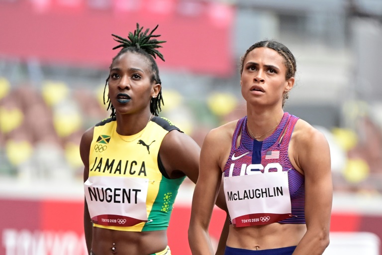 US hurdlers sparkle at Olympics, Nigerian sprinter cast out for doping