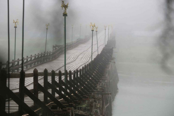 Covid closes country's longest wooden bridge - Vimarsana News