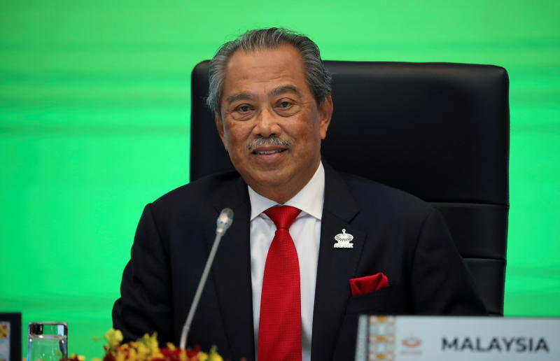 FILE PHOTO: Malaysia's Prime Minister Muhyiddin Yassin speaks during opening remarks for virtual APEC Economic Leaders Meeting 2020, in Kuala Lumpur, Malaysia November 20, 2020. (Reuters)