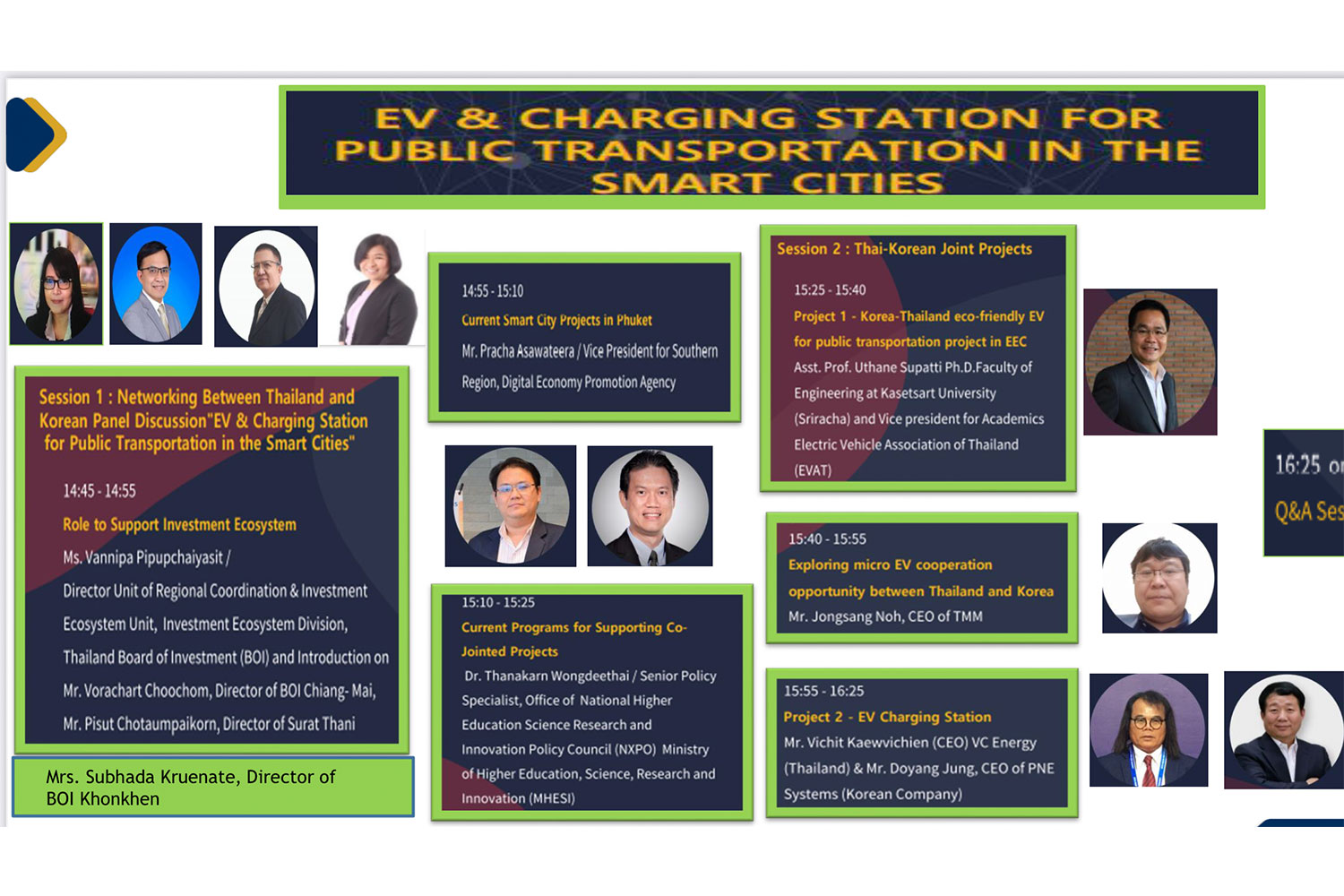 BOI holds a webinar on “THAI-KOREA BIZ NETWORKING: EV & Charging Station for Public Transportation in the Smart Cities”