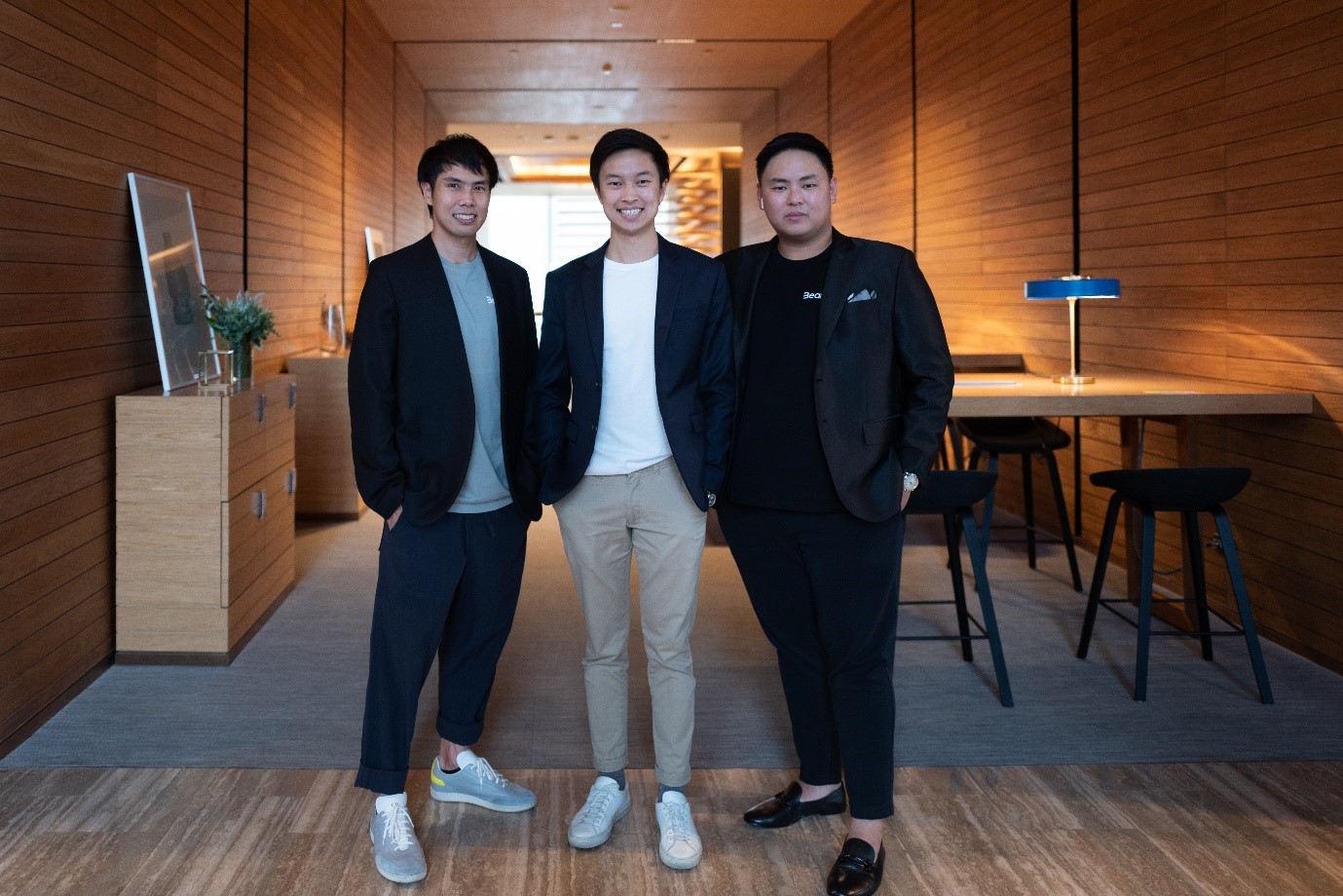 From left: Nattapat Chaimanowong (Co-Founder, CTO), Win Chaichana Vareekasem (Co-Founder), Chinakrit Mike Piamchon (Co-Founder, Business Development Director)