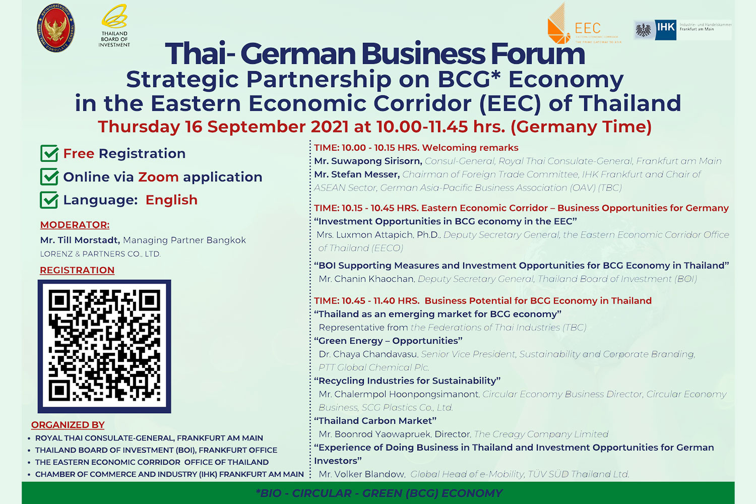 You are invited to join Thai-German Business Forum webinar