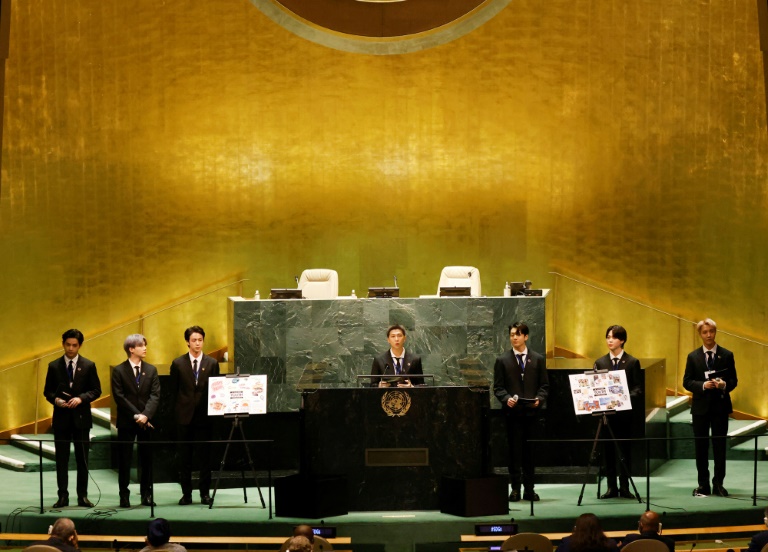 BTS dance through UN to promote youth solutions for planet