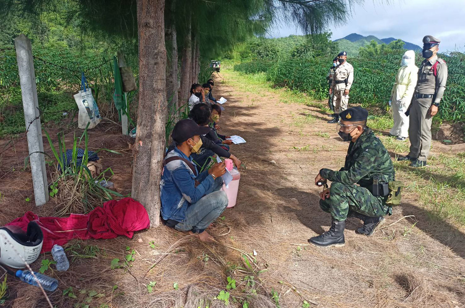 14 Myanmar migrants held in Kanchanaburi