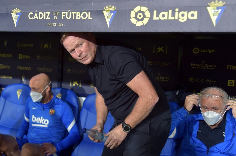 Ronald Koeman is on thin ice ahead of Barcelona's Champions League game away at Benfica on Wednesday. Ronald Koeman is on thin ice ahead of Barcelona's Champions League game away at Benfica on Wednesday.