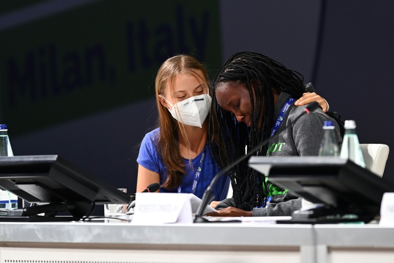 Swedish climate activist Greta Thunberg and Ugandan climate activist Vanessa Nakate called for urgent climate action, as well as funding for vulnerable countries to help them adapt. Swedish climate activist Greta Thunberg and Ugandan climate activist Vanessa Nakate called for urgent climate action, as well as funding for vulnerable countries to help them adapt.