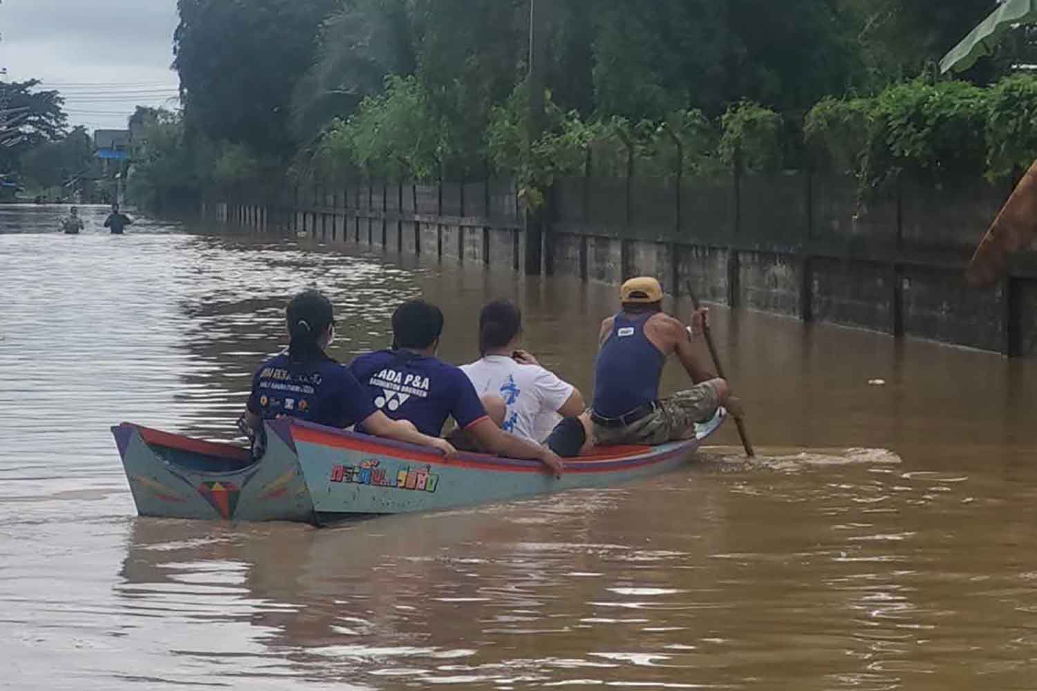 Flash flood in downtown Chanthaburi