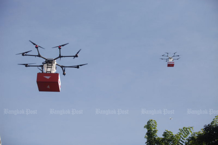 Thailand Post tests parcel delivery by drone