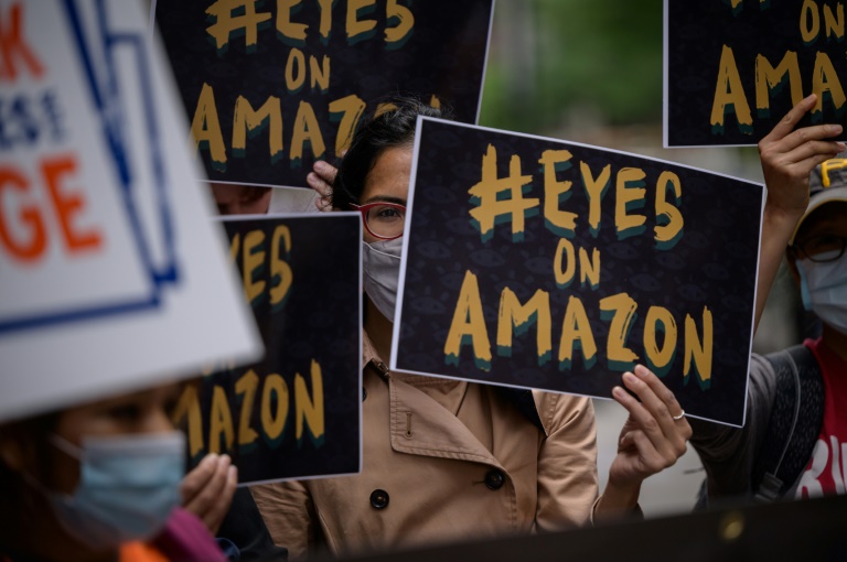Employees at Amazon's Staten Island location are vying to form the first union at the e-commerce colossus
