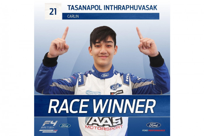 Thailand's Tern Tasanapol Inthraphuvasak clinches British F4 win - Vimarsana News