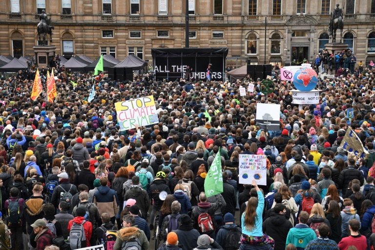 Up to 50,000 protesters are expected in Glasgow's streets on Saturday as part of about 200 protests world wide Up to 50,000 protesters are expected in Glasgow's streets on Saturday as part of about 200 protests world wide
