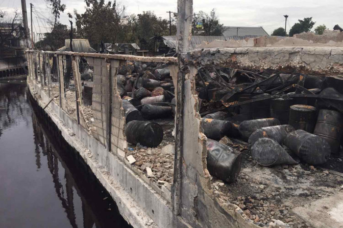 Water, air quality checks after oil depot fire in Nakhon Pathom