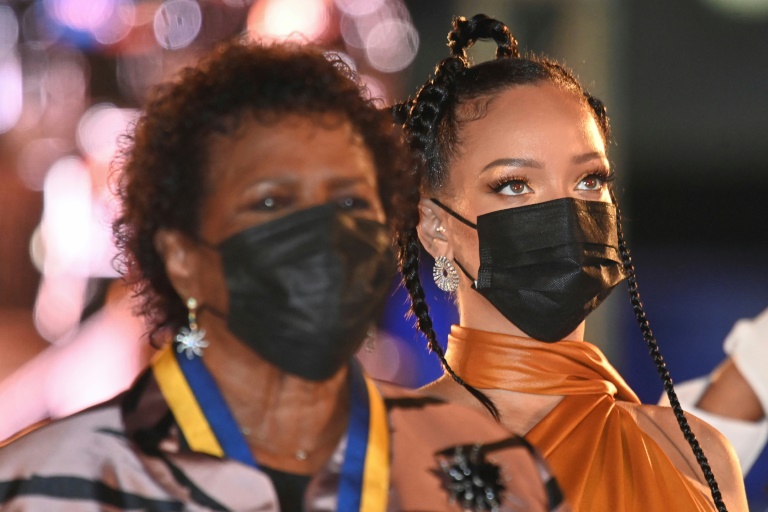 Rihanna (with President Sandra Mason, left) was declared a national hero of Barbados minutes after the island became the world's newest republic. Rihanna (with President Sandra Mason, left) was declared a national hero of Barbados minutes after the island became the world's newest republic.
