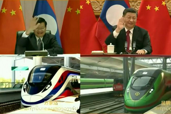 Laos opens Chinese-built railway line