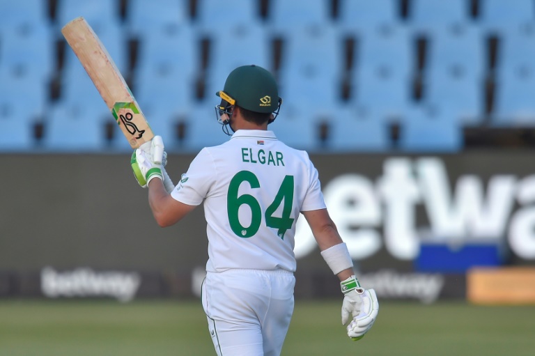 South African captain Dean Elgar struck an unbeaten half century but whilst he stood tall his team-mates wilted with India in the box seat to win the first Test