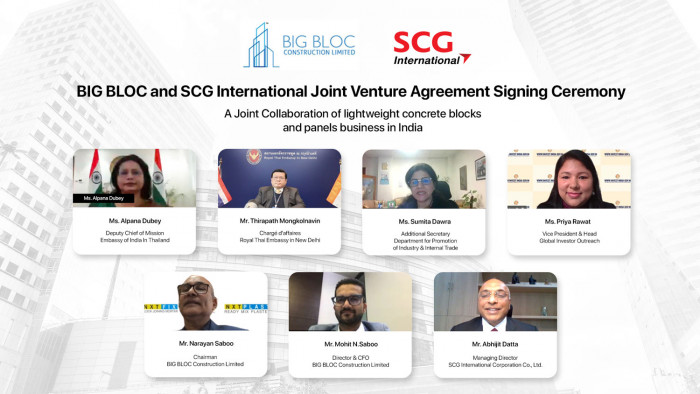 BIG BLOC and SCG International India sign agreement to develop lightweight concrete blocks and panels business in India - Vimarsana News