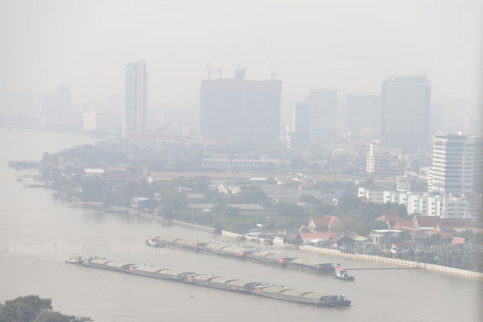 Harmful PM2.5 levels in Greater Bangkok
