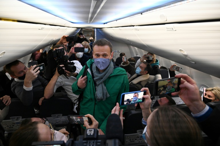 Russian opposition leader Alexei Navalny was arrested on Jan 17, 2021, after flying home to Russia from Germany. Russian opposition leader Alexei Navalny was arrested on Jan 17, 2021, after flying home to Russia from Germany.
