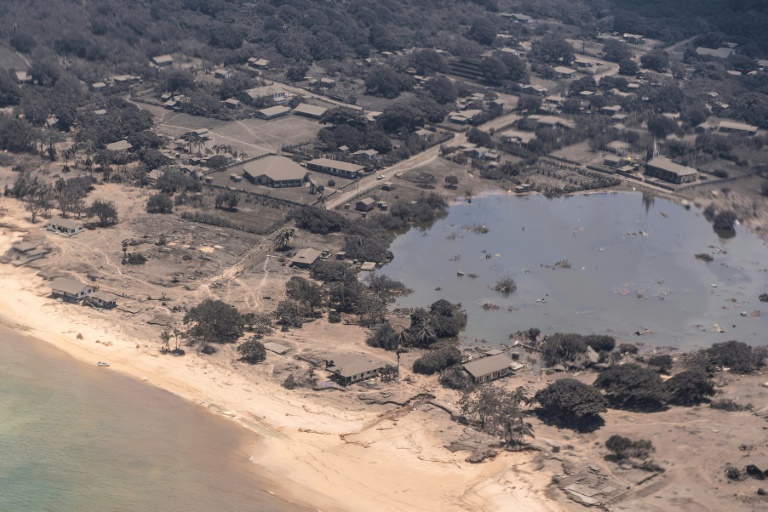 Tonga races to clear runway for volcano aid flights