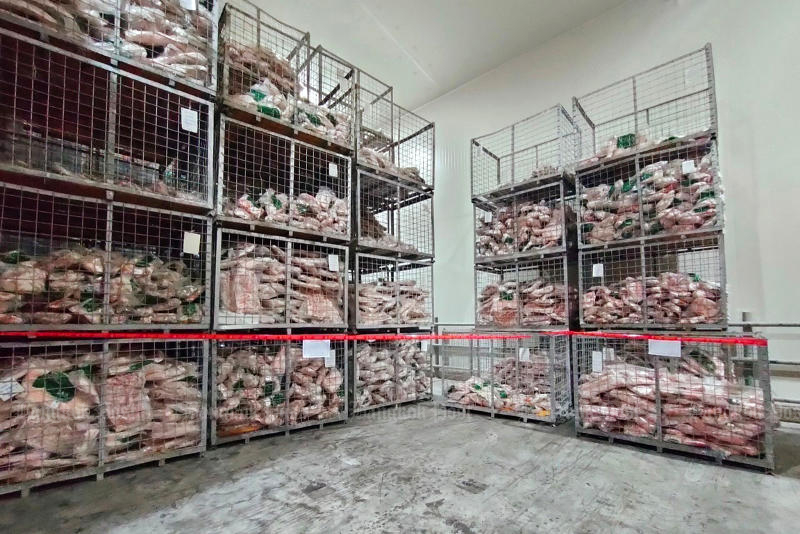 Pork raids target cold storage facilities