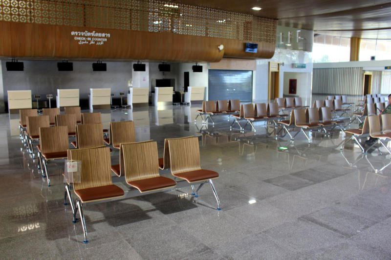 The new terminal at Betong airport - now scheduled to open to commercial flights on Feb 28 but only to aircraft with fewer than 100 passengers, and no services have been confirmed yet. (Photo: Betong International Airport)