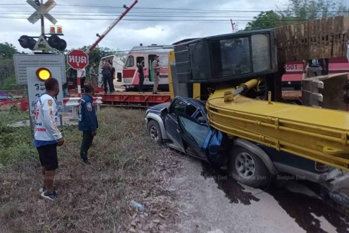Train hits truck on railway crossing Bangkok Post Learning - Learn ...