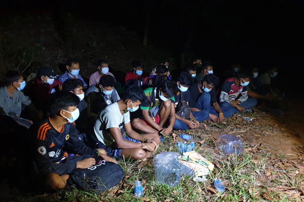 22 Myanmar job seekers, 4 with Covid, arrested in Hat Yai