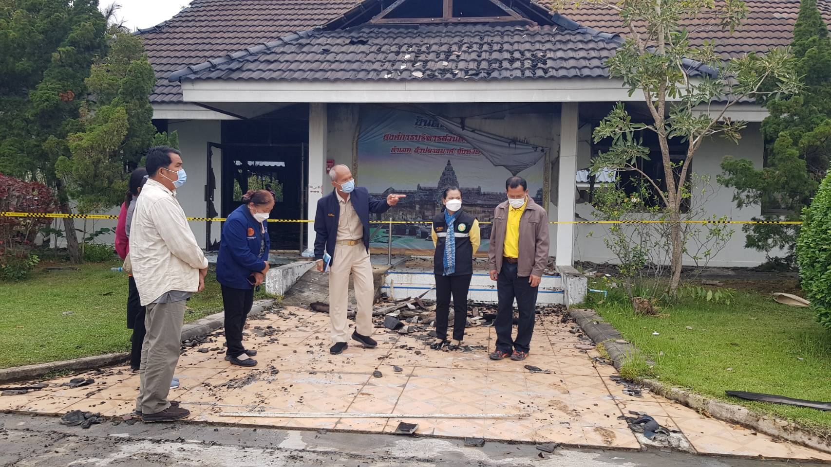 Fire destroys TAO office in Buri Ram