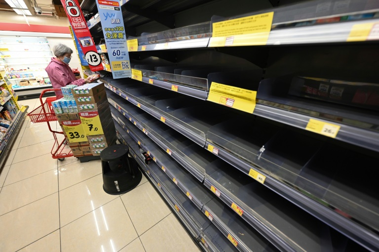 Hong Kongers are having trouble finding a variety of items including meat, vegetabes, frozen foods, noodles, paracetemol and testing kits. Hong Kongers are having trouble finding a variety of items including meat, vegetabes, frozen foods, noodles, paracetemol and testing kits.