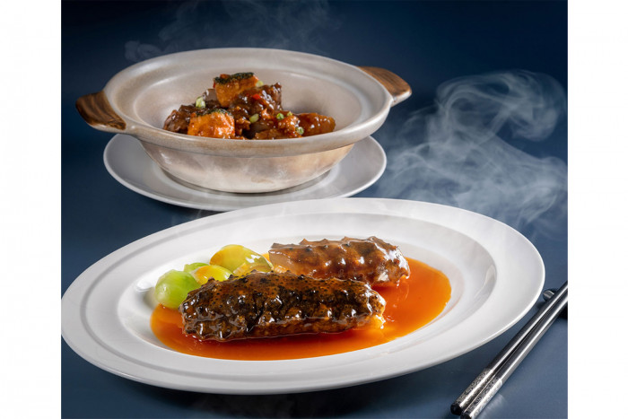 Korean spiked sea cucumber braised in two styles at Wah Lok Cantonese Restaurant - Vimarsana News
