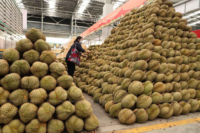 Fresh durian rail cargo on way to China - Vimarsana News