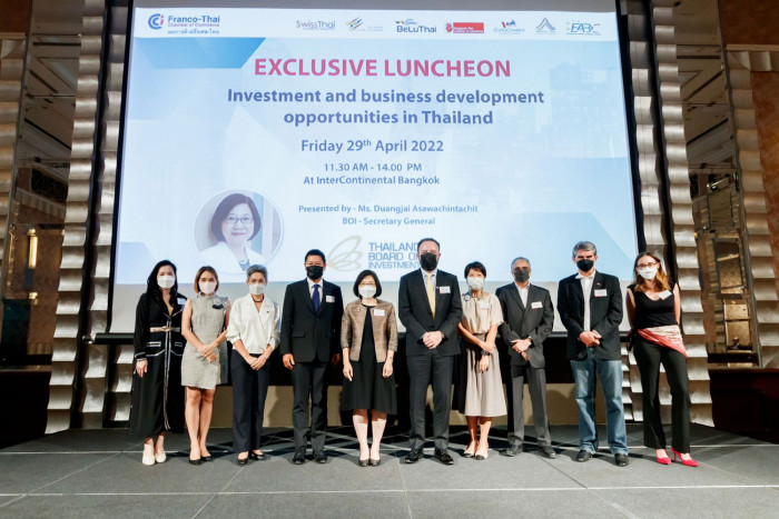 BOI addresses an exclusive luncheon hosted by the Franco-Thai Chamber of Commerce - Vimarsana News