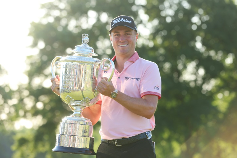 American Justin Thomas won the PGA Championship on Sunday by defeating countryman Will Zalatoris in a playoff American Justin Thomas won the PGA Championship on Sunday by defeating countryman Will Zalatoris in a playoff