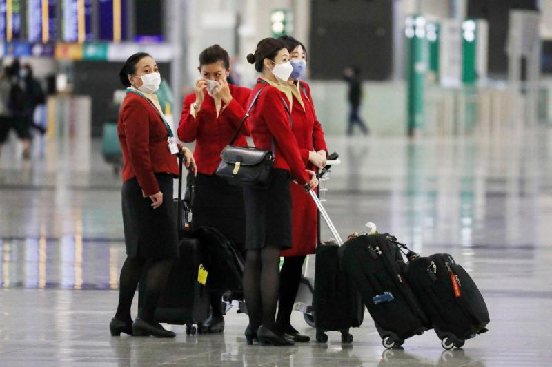 Hong Kong’s flagship carrier Cathay Pacific is set to re-hire hundreds of cabin crew ahead of a recovery of global aviation. (South China Morning Post photo)