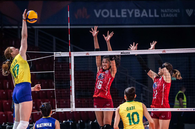 Thai spikers lose to Brazil in FIVB final week