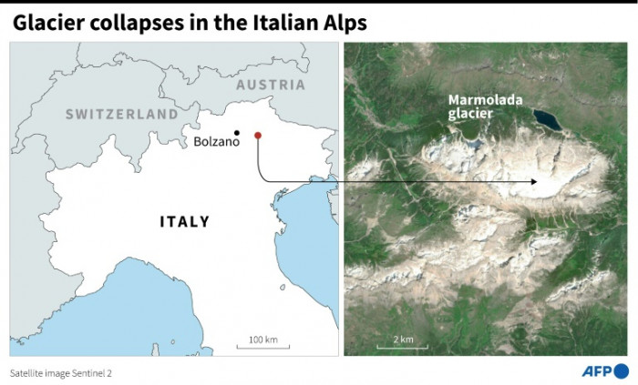 Glacier collapses in Italian Alps, six dead - Vimarsana News