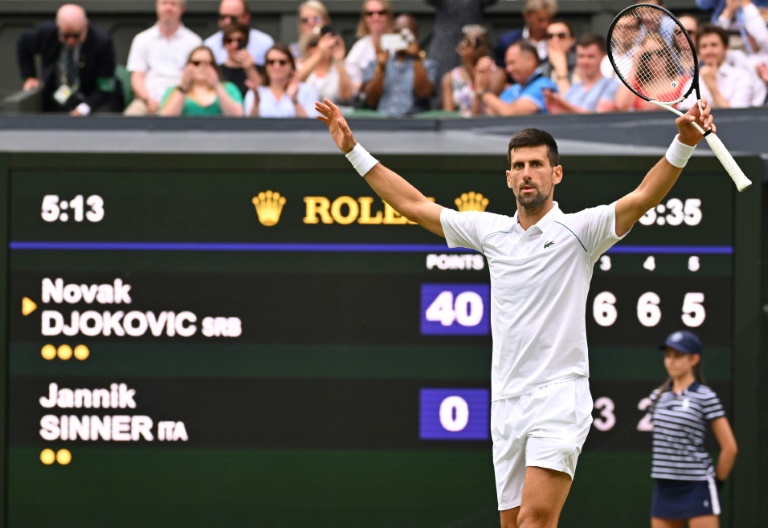 Fighting spirit: Novak Djokovic celebrates Fighting spirit: Novak Djokovic celebrates